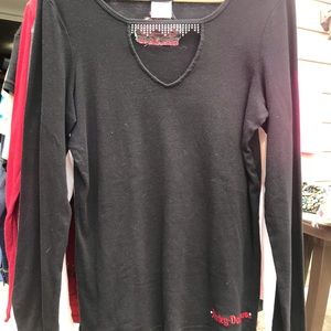 Black & Red Long Sleeved Harley T